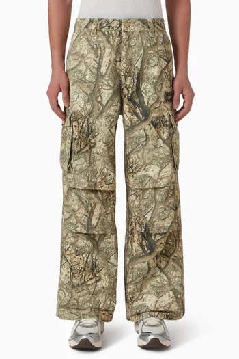 Diamonds & Dollars Tree Camo Cargo Pants