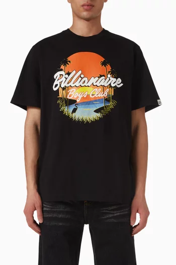 تي شيرت بطبعة سوفينير قطن