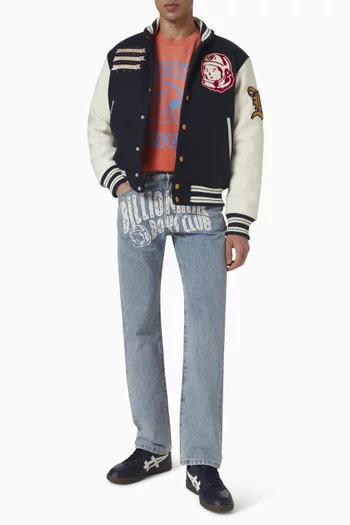 Arch Logo Pants in Denim