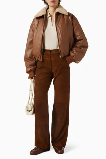 بنطال بقصة ساق مستقيمة شمواه