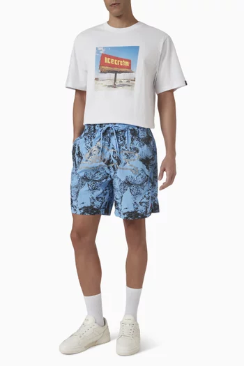 Cone Stamp Swim Shorts