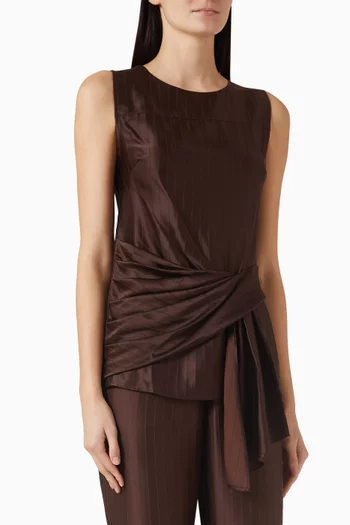 Fonda Draped Asymmetric Top