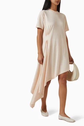 Igari Asymmetric T-shirt Dress in Cotton
