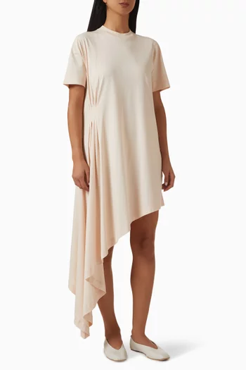 Igari Asymmetric T-shirt Dress in Cotton