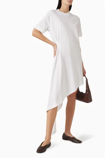 Igari Asymmetric T-shirt Dress in Cotton