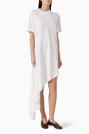 Igari Asymmetric T-shirt Dress in Cotton