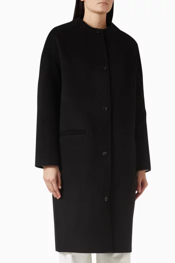 Kerry Drap Oval Coat in Wool & Cashmere