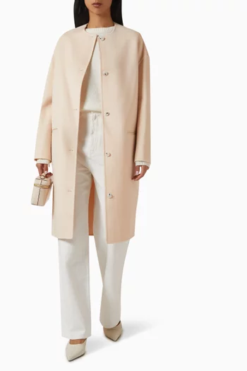 Kerry Drap Oval Coat in Wool & Cashmere