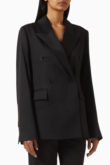 جاكيت إيل دي اس بصفي أزرار من قرون الحيوانات مزيج صوف