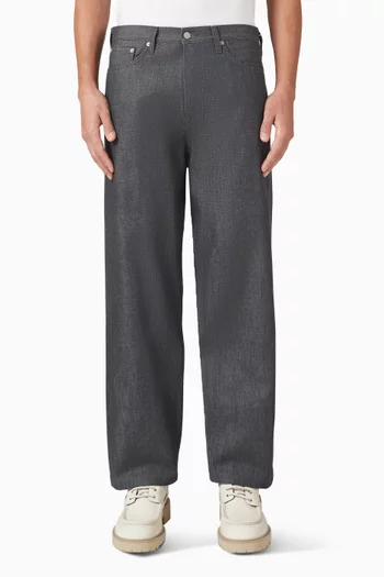 بنطال جينز دوم بقصة ساق مستقيمة دينم