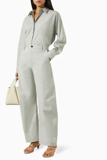 Rounded Shirt in Pima Cotton