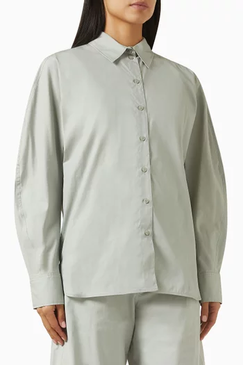 Rounded Shirt in Pima Cotton