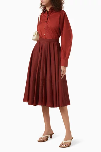 Rounded Shirt in Pima Cotton