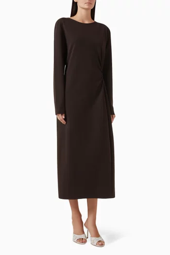 Twist-detail Midi Dress