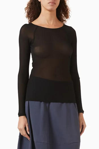 Slim-fit Top in Silk