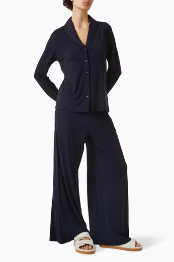 Wide-leg Pants in Jersey