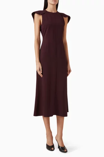 Cape Midi Dress