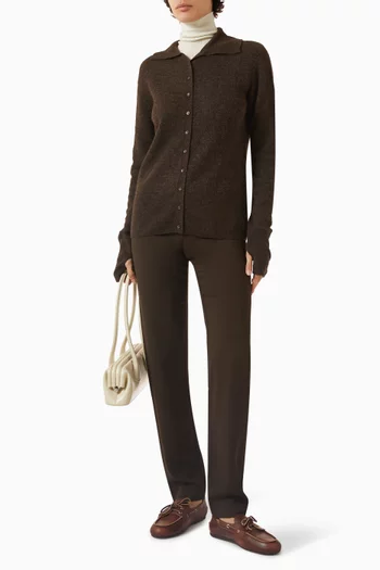 بنطال فيسكوز بقصة ساق ضيقة