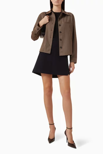 Relaxed-fit Shirt in Wool-blend