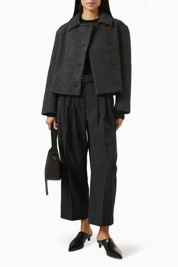 Crop Jacket in Wool