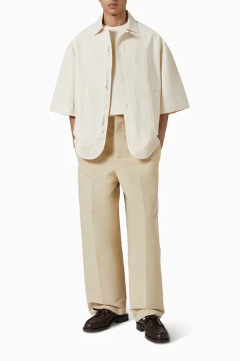 Le Pantalon Pastro in Cotton Twill