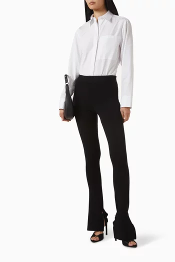 Two-pocket Shirt in Cotton-poplin