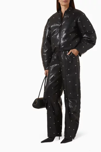 جاكيت بتصميم مبطن مرصع بالحلي