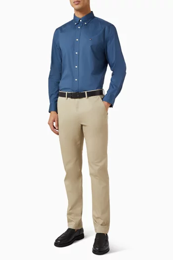 قميص بشعار الماركة فليكس قطن بوبلين