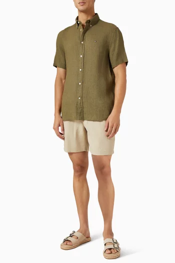 قميص مصبوغ كتان