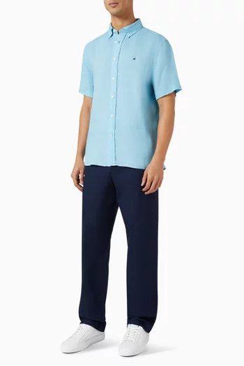 قميص مصبوغ كتان