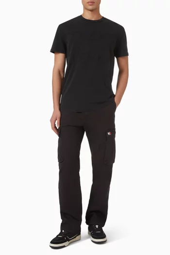 تي شيرت بشعار العلم بلون مماثل قطن