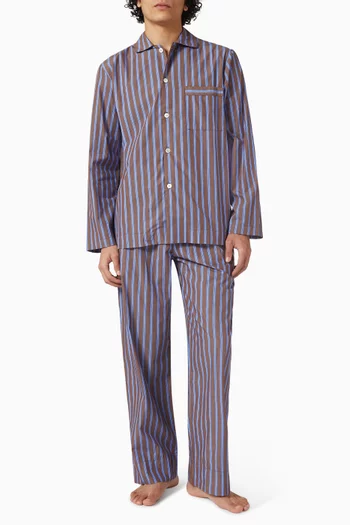 قميص بيجاما قطن بوبلين