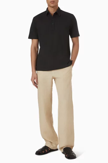 تي شيرت بولو كتان