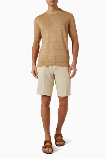 Bermuda Shorts in Linen