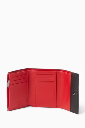 Mooncrest Compact Wallet in Calf Alpin Leather