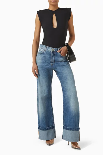 Cut-out Bodysuit in Nylon