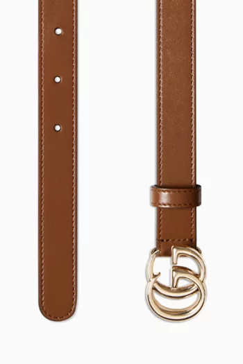 GG Marmont Thin Belt in Leather