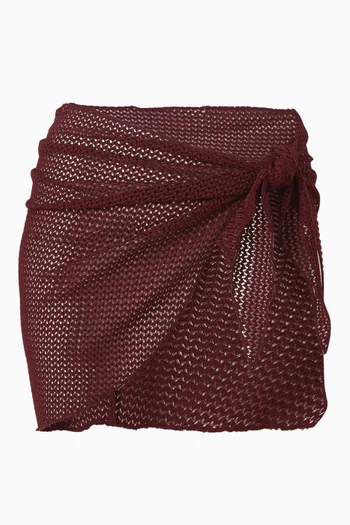 سارونغ قصير كروشيه