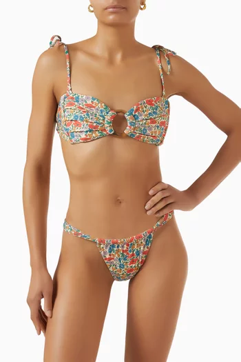 قطعة بيكيني سفلية ساندرا بنقشة زهور