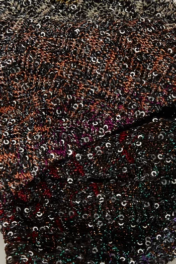 Sequin-embellished Bikini Set