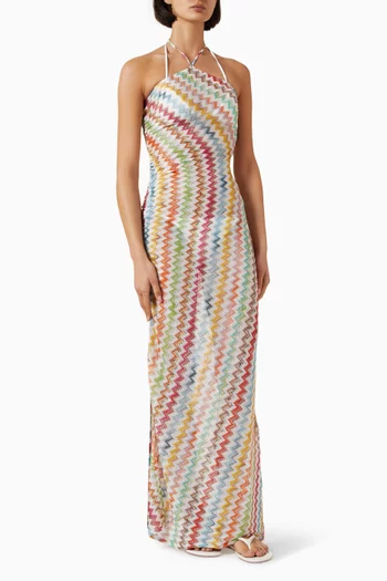 Zigzag Cover-up Dress in Rayon Blend