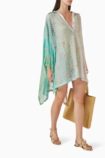 Spiderweb Cover-up Dress in Rayon Blend