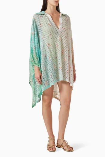 Spiderweb Cover-up Dress in Rayon Blend