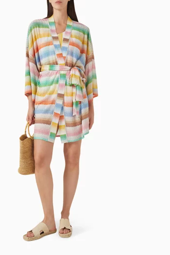 Belted Kimono in Rayon Blend