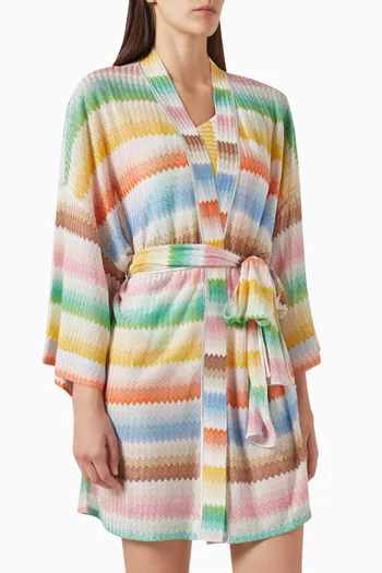 Belted Kimono in Rayon Blend