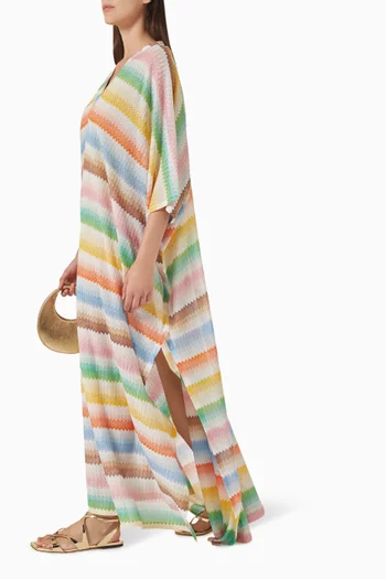 V-neck Cover-up Dress in Viscose Blend