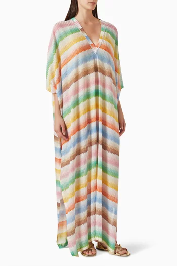 V-neck Cover-up Dress in Viscose Blend