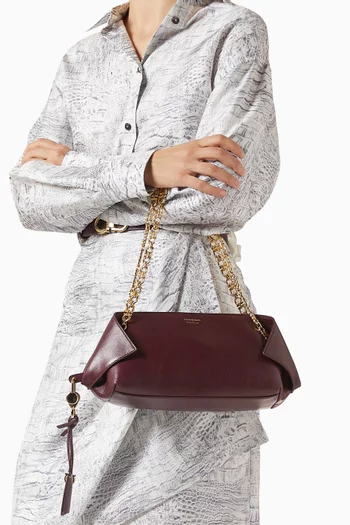 Folded Shoulder Bag in Calfskin