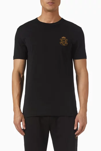 Heraldic DG-patch T-shirt in Cotton-jersey