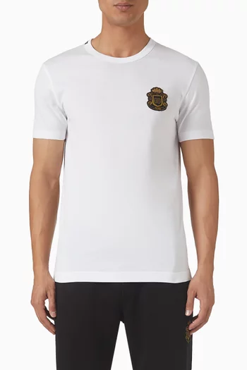 Heraldic DG-patch T-shirt in Cotton-jersey